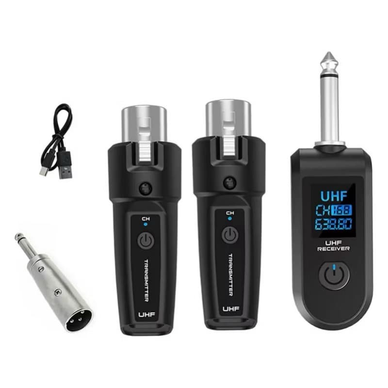 Transmissor Sistema de Microfone Sem Fio XLR Transmissor Receptor Para Mixer Dinâmico PA Instrumentos.