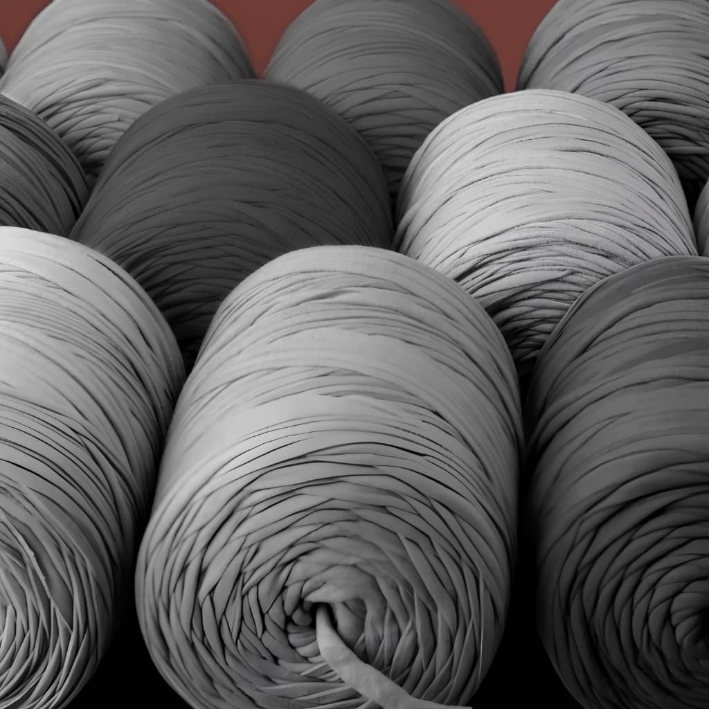 Fio de Malha Residual - Cores Cinza Claro e Escuro Sortidas Por Quilo Para Artesanatos Envio Rápido