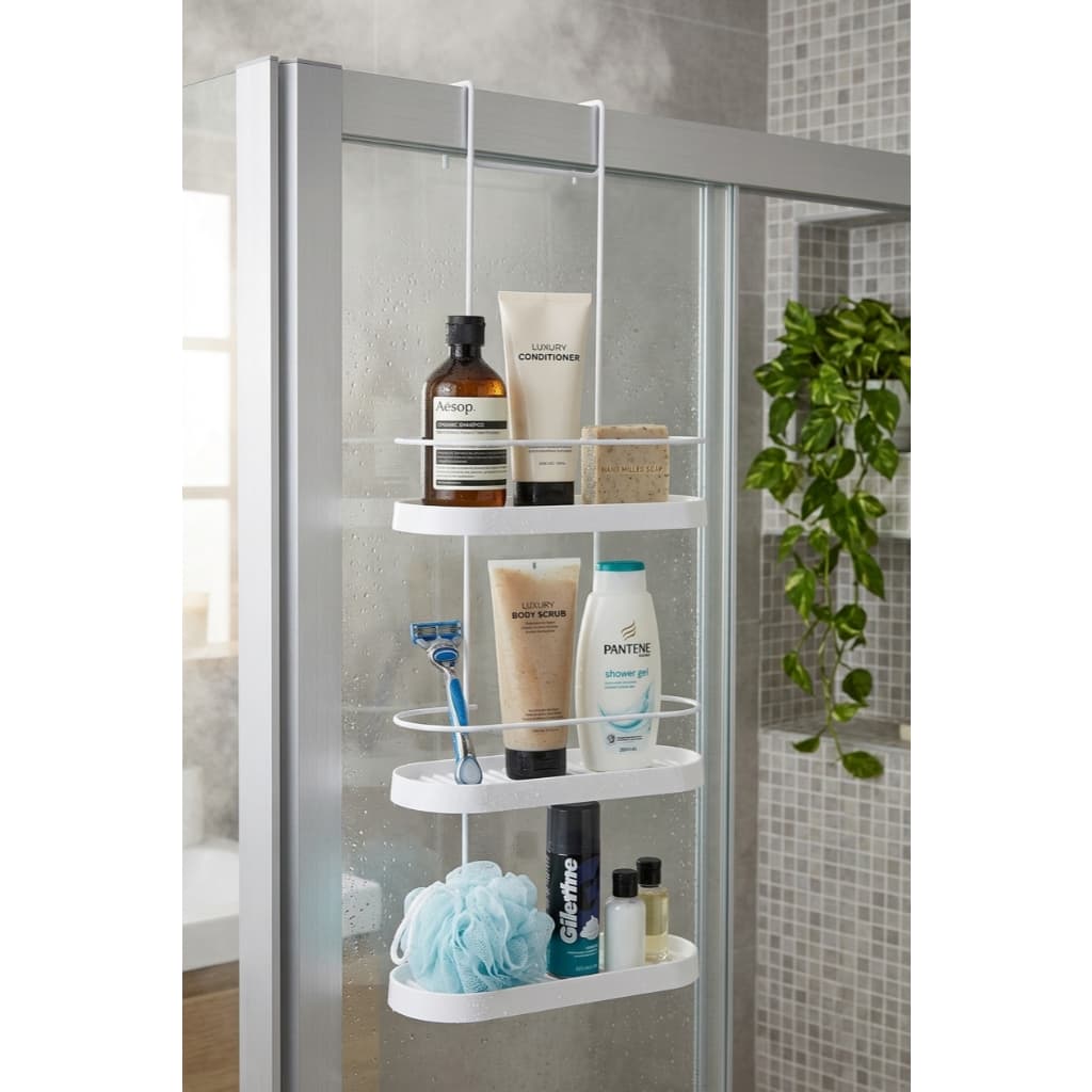 Suporte Para Shampoo Box 3 Andares Sem Furo Não Enferruja Organizador Banheiro