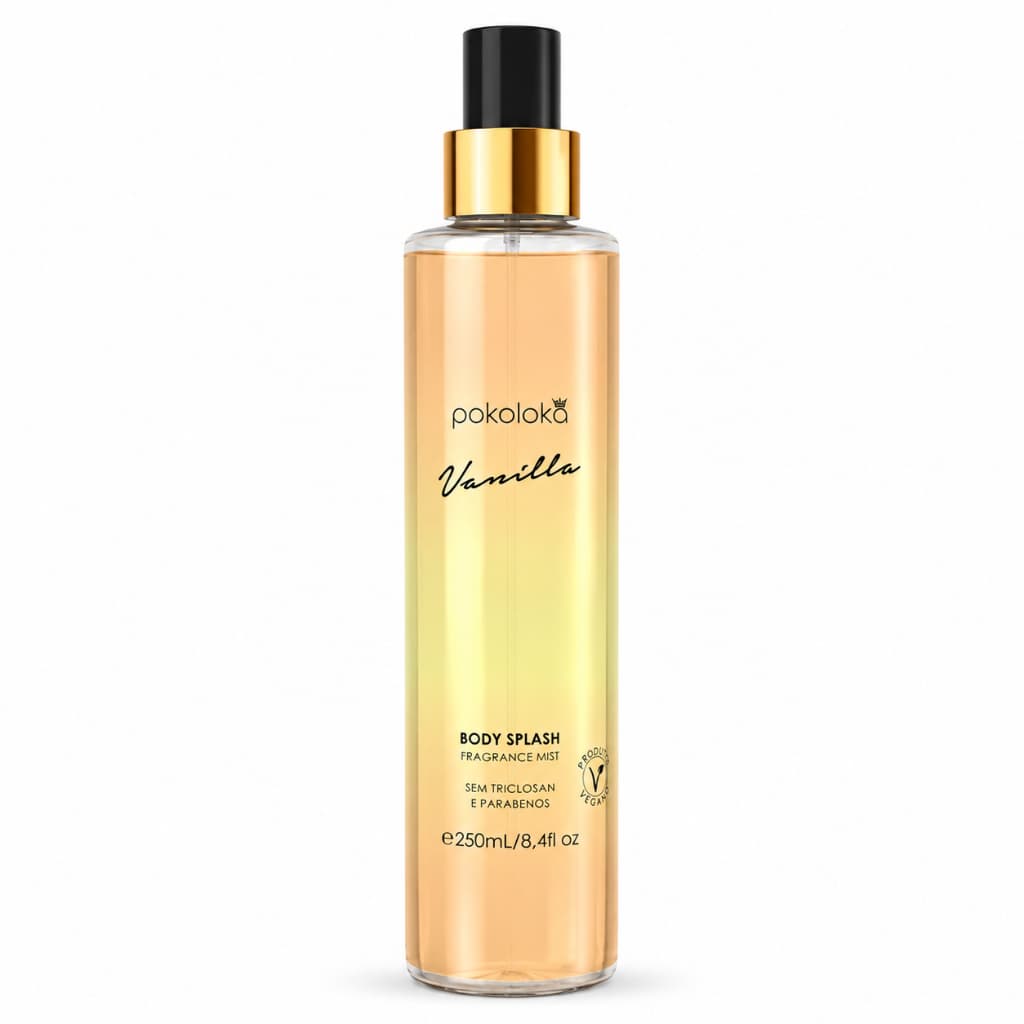 Body Splash Pokoloka Vanilla Fragrância Feminina Spray - 250ml