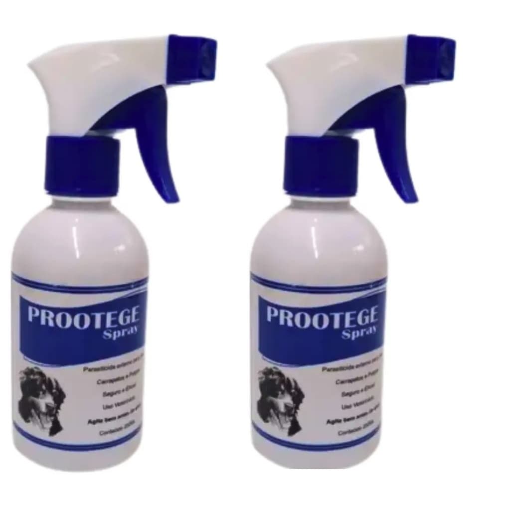 KIT 2 Prootege Spray antipulgas e carrapatos Cães 250 ml