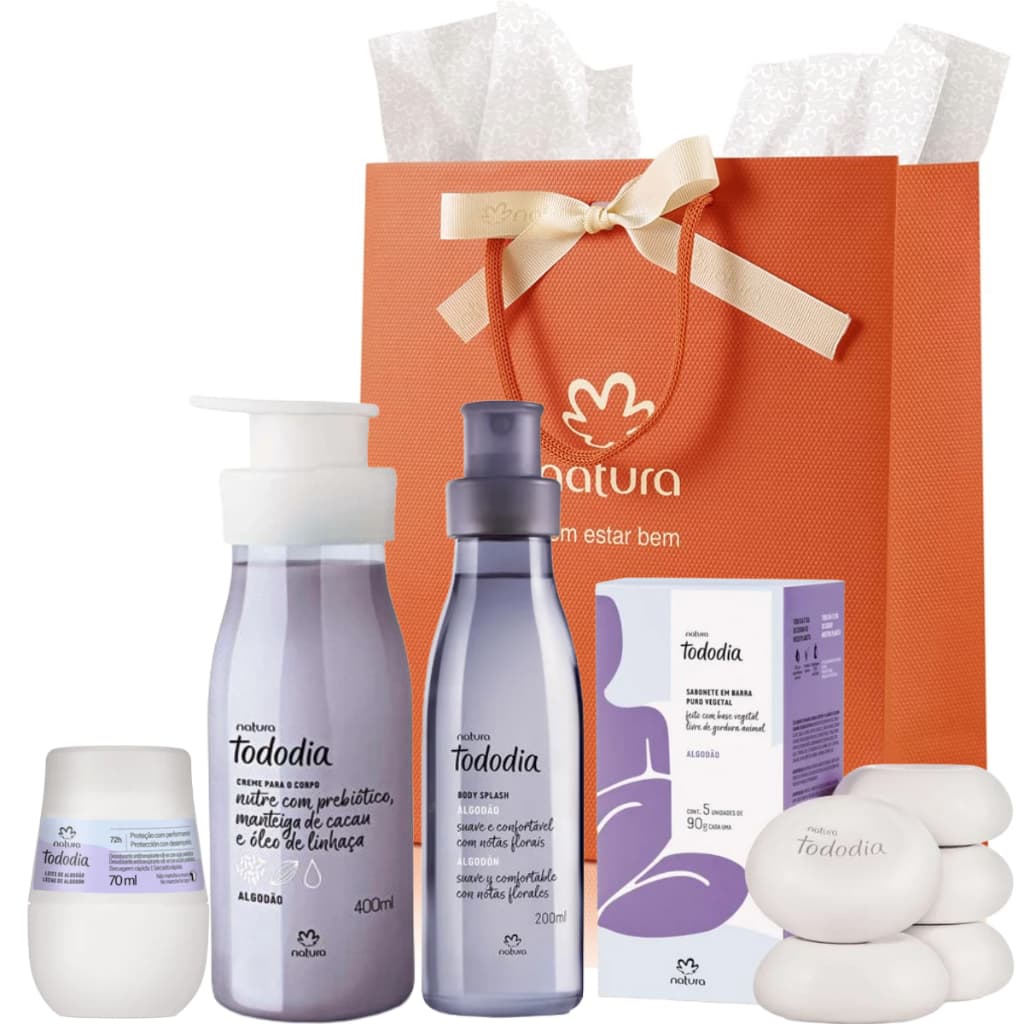 Kit Presente Natura Tododia Algodão  (ORIGINAL E LACRADO!)