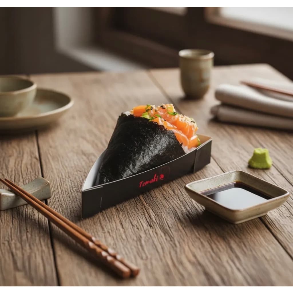 Embalagem Berço Para Temaki Mesa C/ 100 Unidades