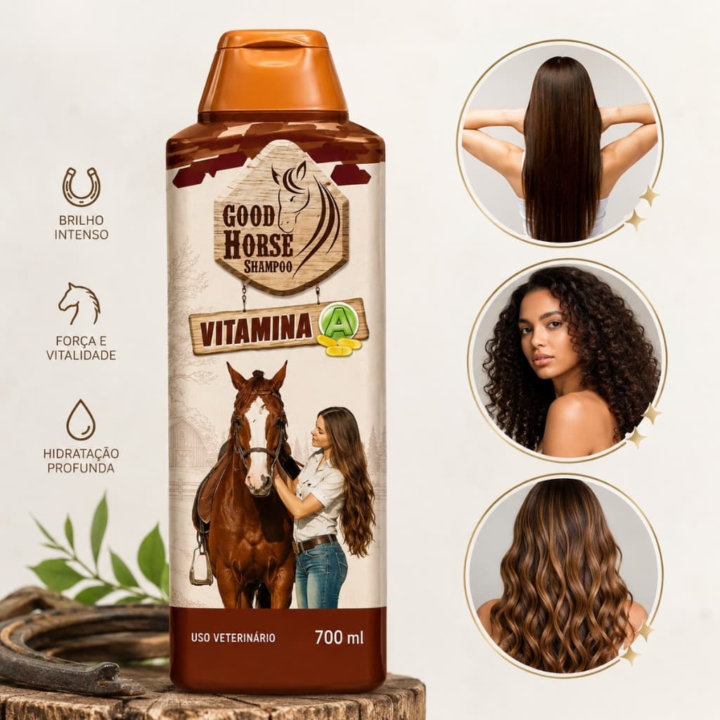 Shampoo de Cavalo Horse com Vitamina 700ml