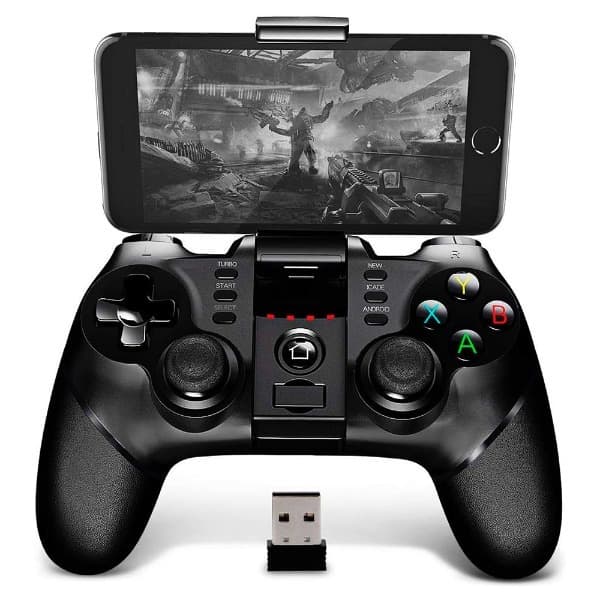 Controle Gamer Ipega PG-9076 Bluetooth Recarregável Com Suporte Para Smartphone Android iOS PS4 Switch PC