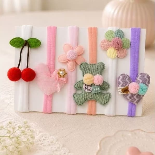 Laco Delicado Para Bebê laço para Bebê Faixa Infantil kit Tiaras Bebê Enxoval Bebê Kit Taras Bebê