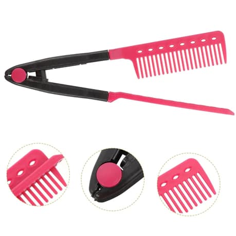 Pente Alisador de Cabelo Profissional para Chapinha Prancha Escova Progressiva Modelagem