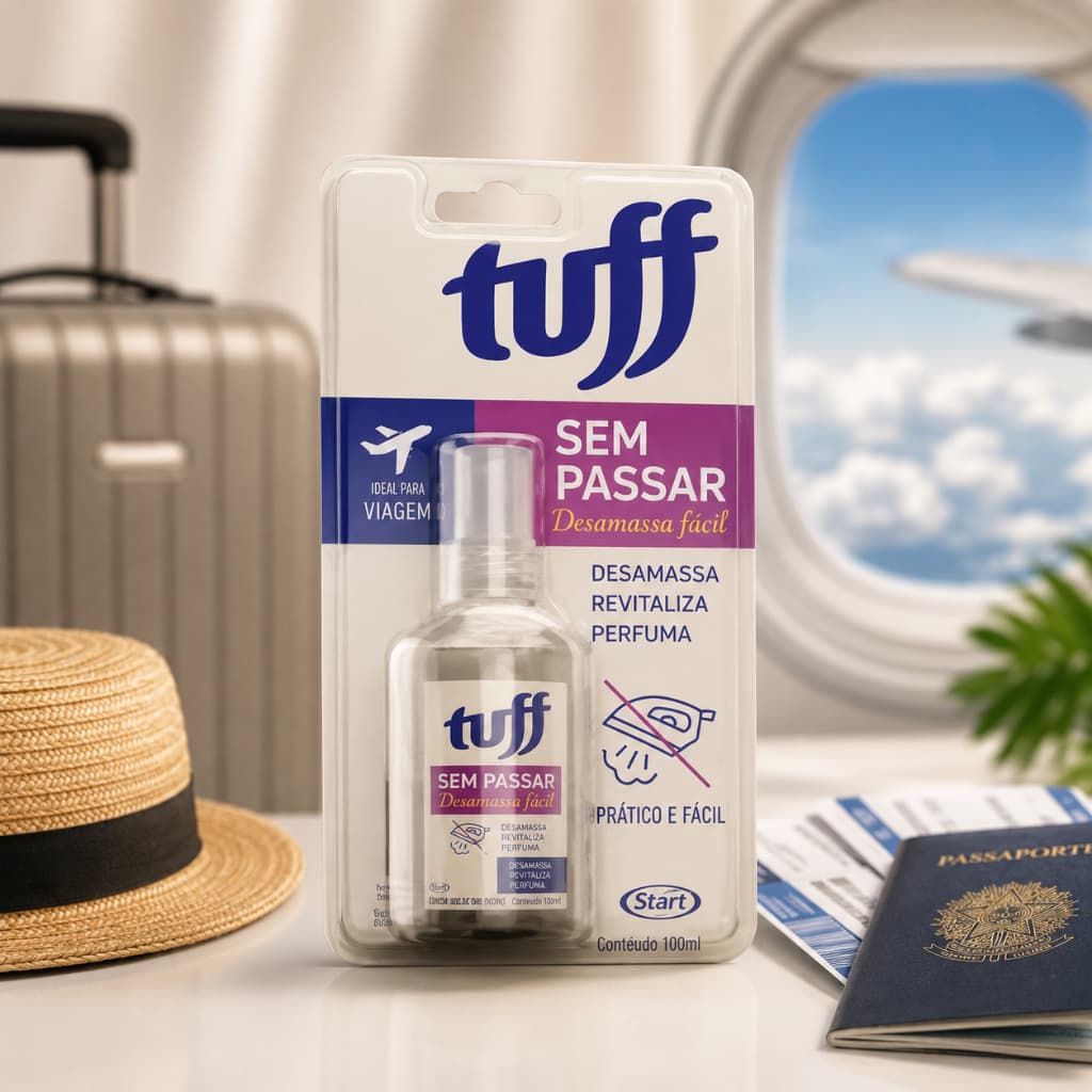 Tuff sem passar Desamassa fácil 60ml Blister ideal para viagem