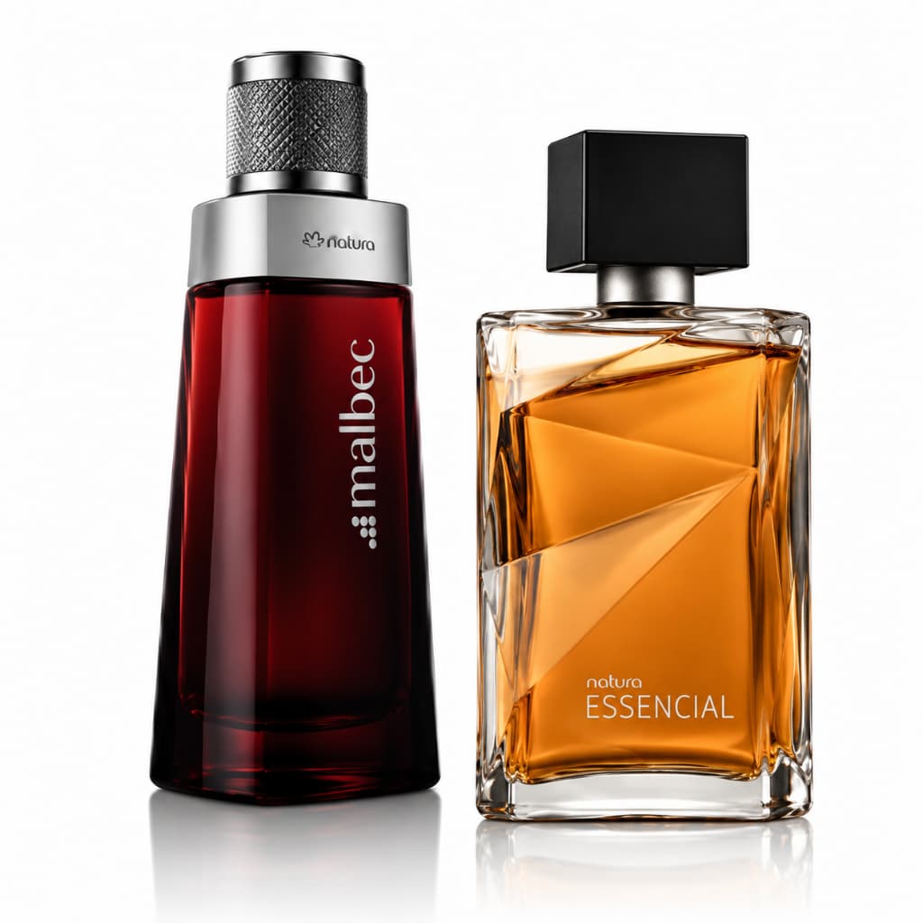 Kit de 01 Ate 02 Perfumes Essencialle + Mbec Tradicional Aroma Amadeirado Importado Luxo Premium