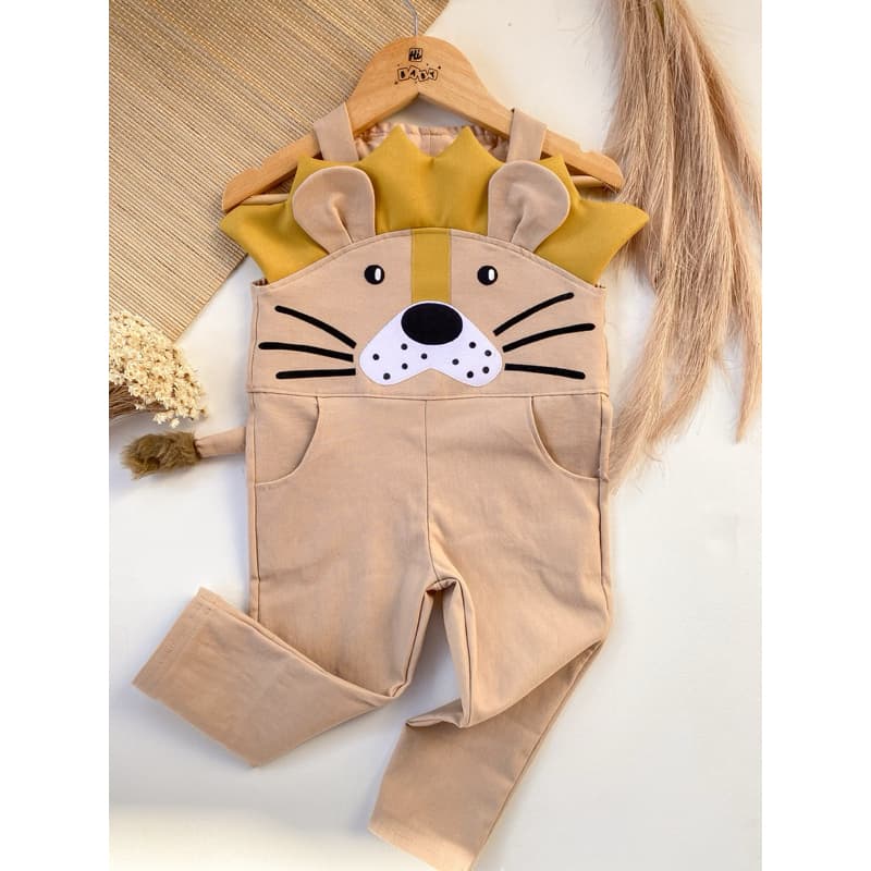 Macacão Leãzinho/ Macacão de leã infantil / Fantasia de bebê Leão/ macacão bebê bichinhos/ Fantasia infantil Leão
