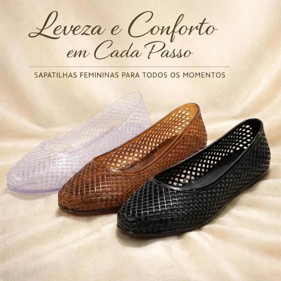 Sapatilha Feminina Casual Moderna e Confortável Mocassim Feminino Confortavel, Sapato leve, sapato feminino, EM PVC.