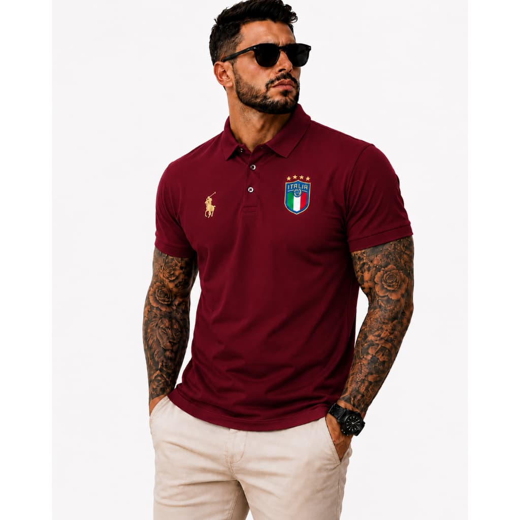 Camisa Polo italia camiseta retro premium authentic