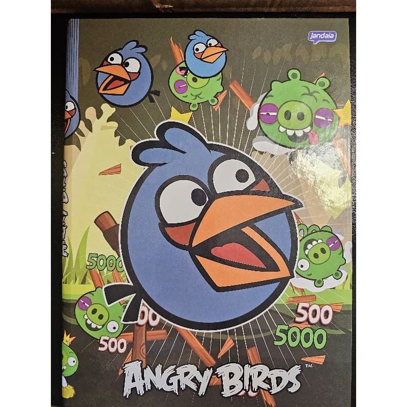 Caderno grande 1 Materia Capa Dura - Cuties Disney- Angry Birds - Hana Deka Club - Nostálgico para colecionadores