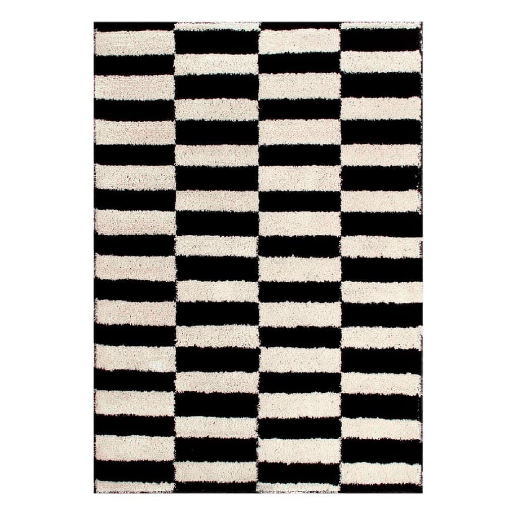Tapete 200x300cm Art Des 05 Preto, Antiderrapante, Conforto Premium