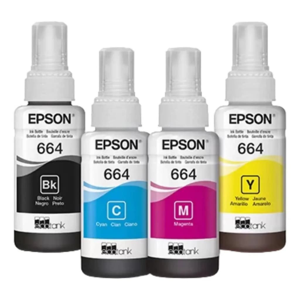 Kit Tinta Epson T664 4 Cores