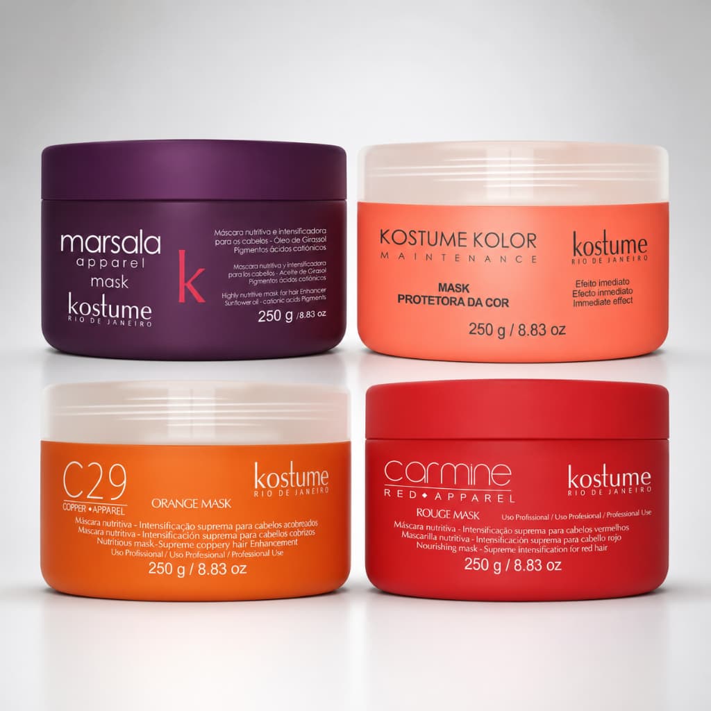 Máscara Kostume Nutritiva Matizadora e Intensificadora 250g - (escolha a máscara na variação)