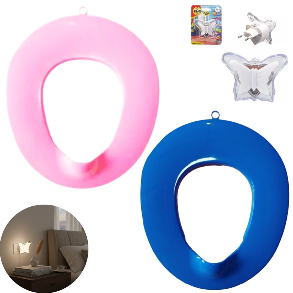 assento redutor de vaso sanitário + luminaria infantil para quarto Baby infantil