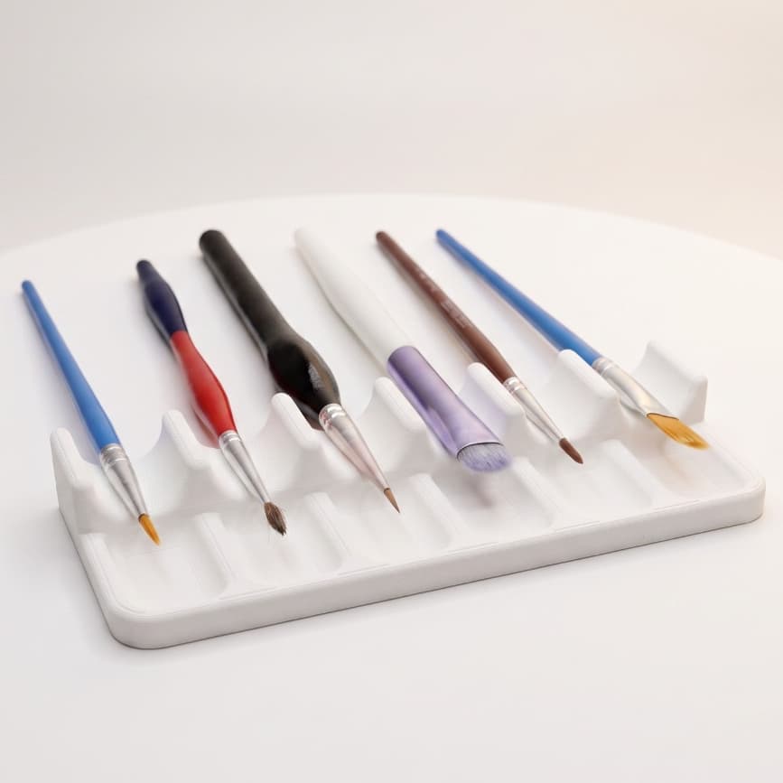 Suporte para Pincel Apoio Descanso Organizador para Pincéis Pintura Artesanato Maquiagem 3 ou 6