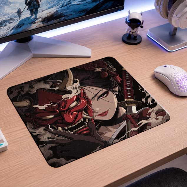 Mousepad Gamer Pequeno 30x20 Premium Base Antiderrapante Mouse Óptico e Laser PC