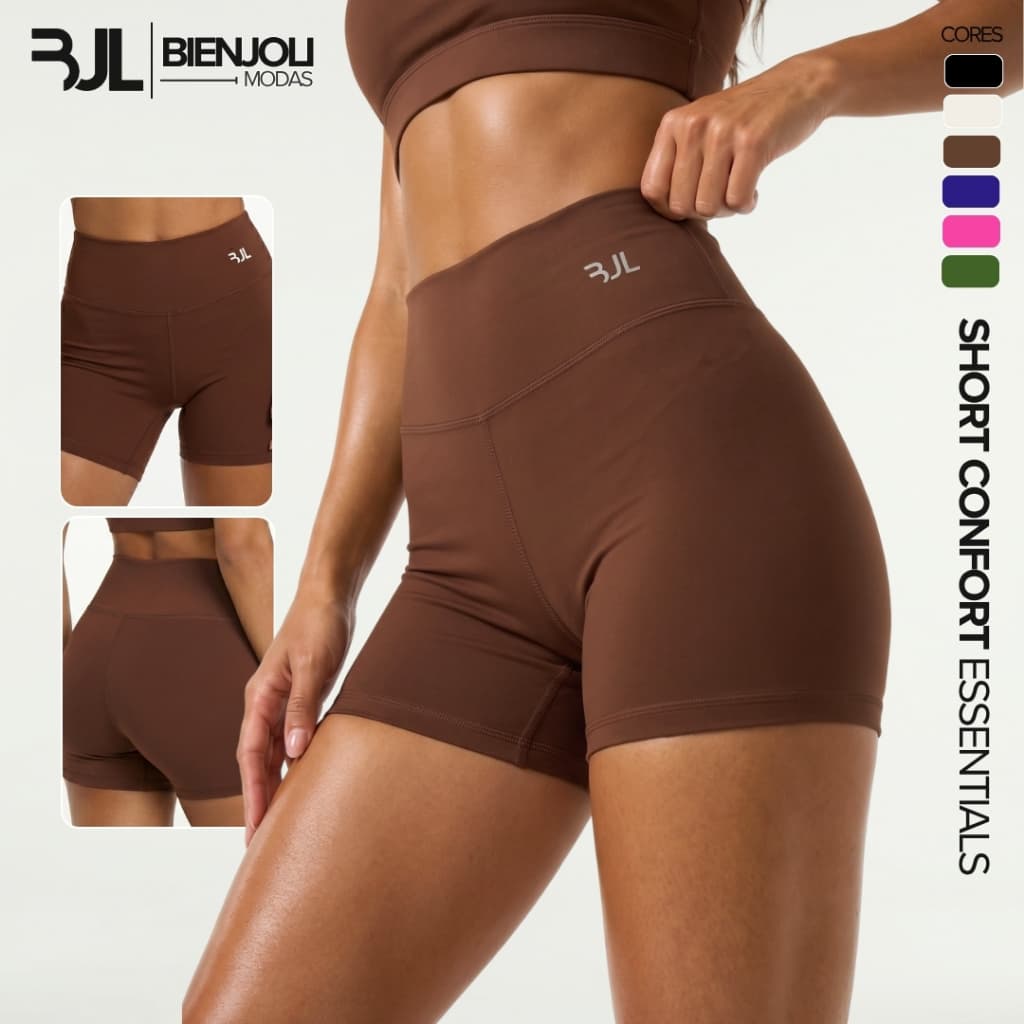 Short Academia Fitness ZERO TRANSPARÊNCIA Corrida Suplex Premium Treino Musculação Crossfit Yoga