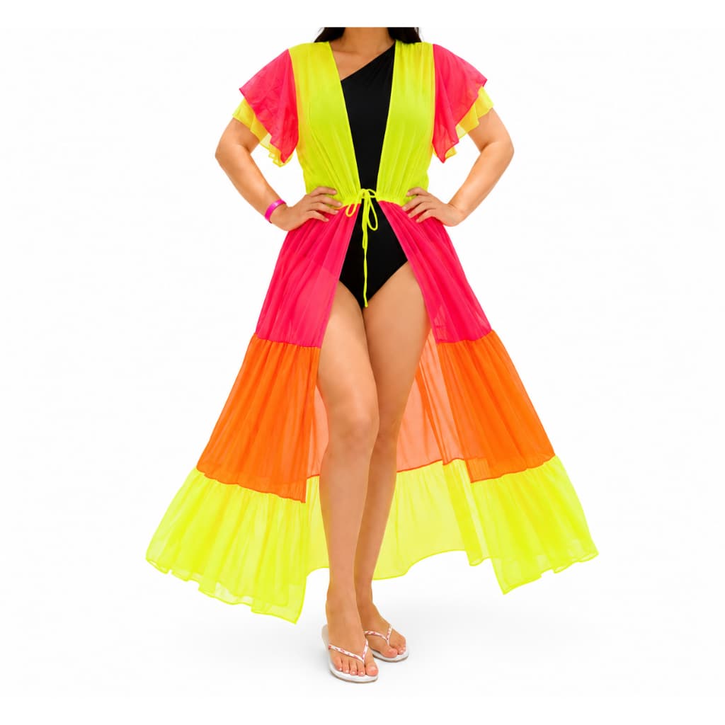 Saida de Praia Kimono Longo quem Diria Neon Lançamento 2023
