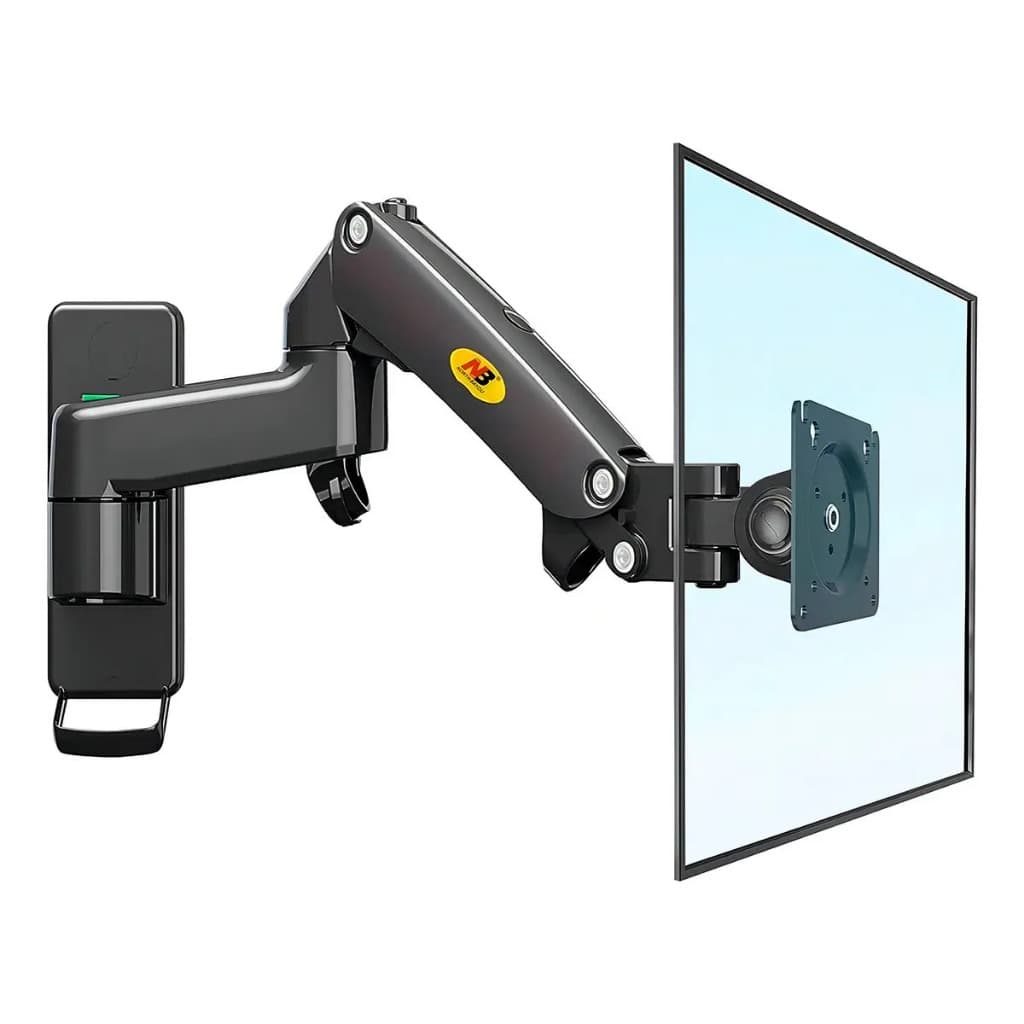Suporte De Parede F150 Monitor Pistão A Gás Ajuste De Altura Cor Preto (17"-35")