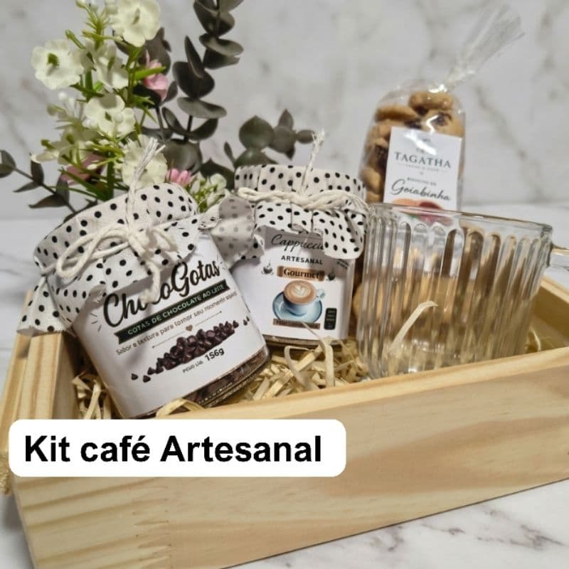 Kit Presente Café - Chá Artesanal - Kit presente - Kit Café - Café zero açúcar