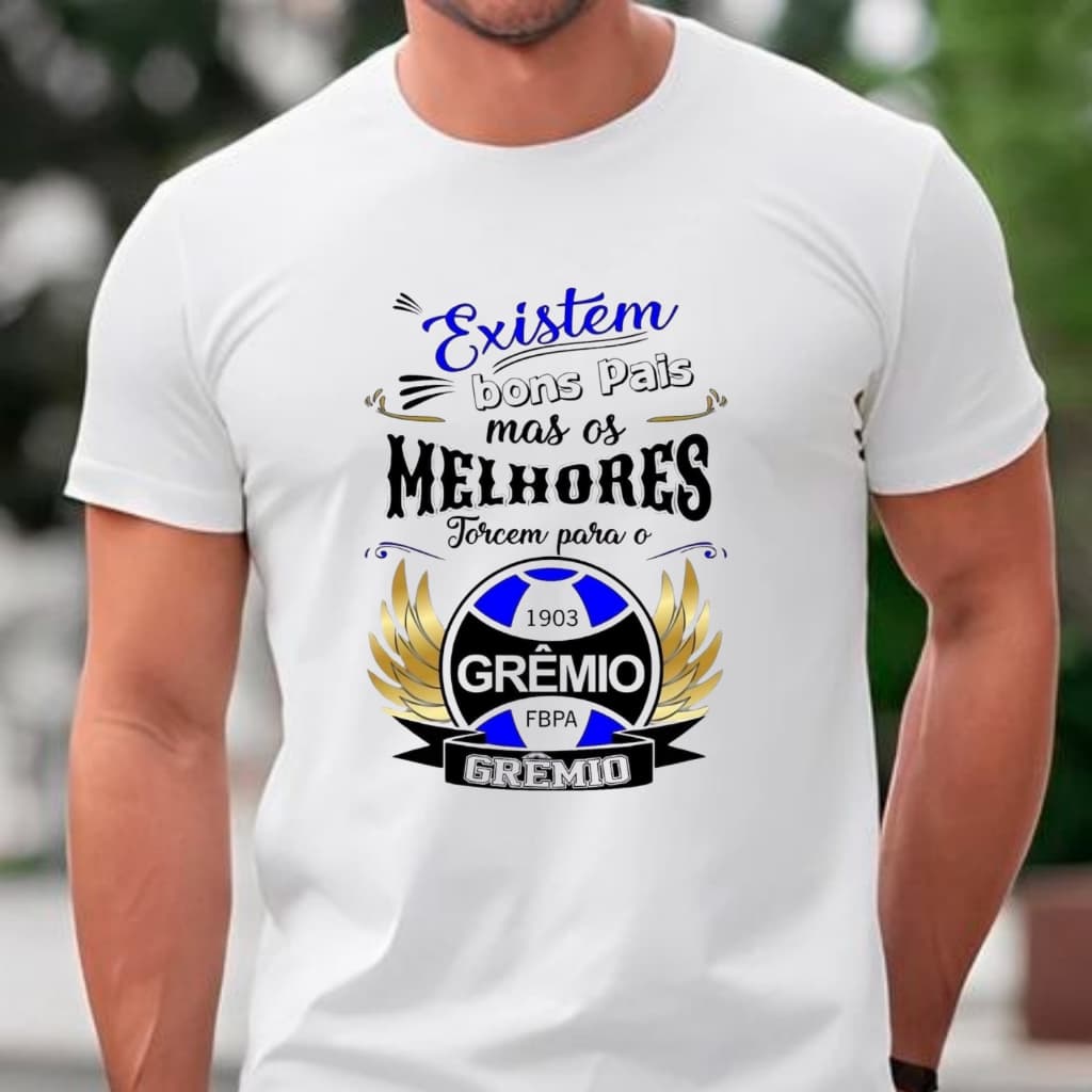 Camiseta Masculina Gremio Dia Dos Pais \ Camisa T-shirt Pai Gremista