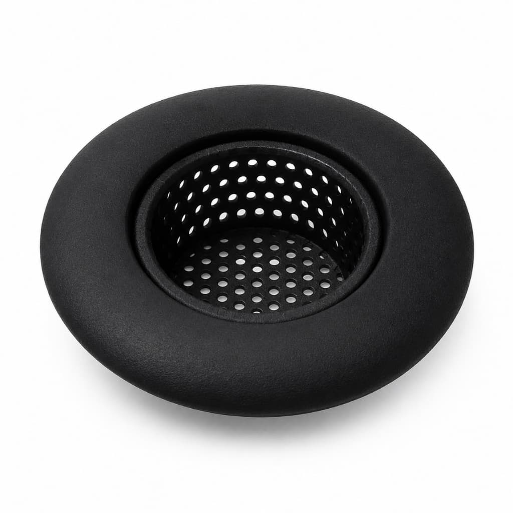 Filtro de Ralo Para Pia Cozinha Inox Preto Universal