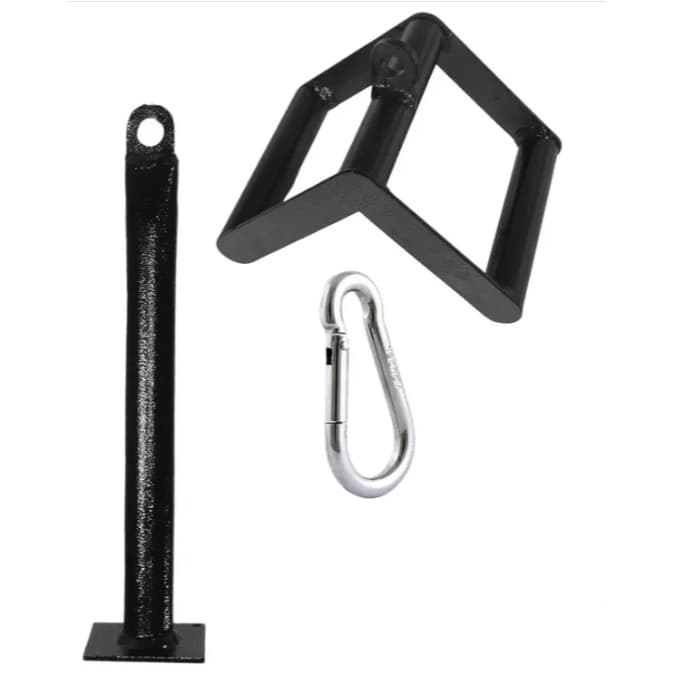 Suporte Para Anilha Agachamento Sumô Musculação Academia Mosquetão 8x80 Reforçado