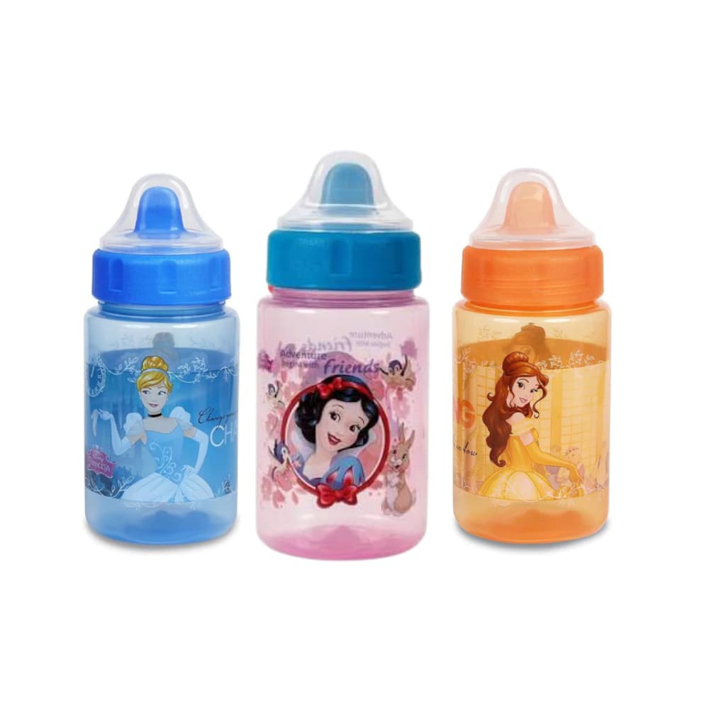 Copo de Treinamento BabyGo Princesas 340ml – Antivazamento e Bico Rígido