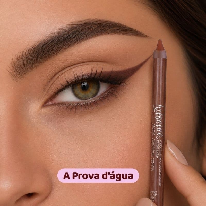 Lápis Delineador Olhos e Boca A Prova D'água Cor Chocolate Marrom Apontável Labial maquiagem feminina 365 luisance