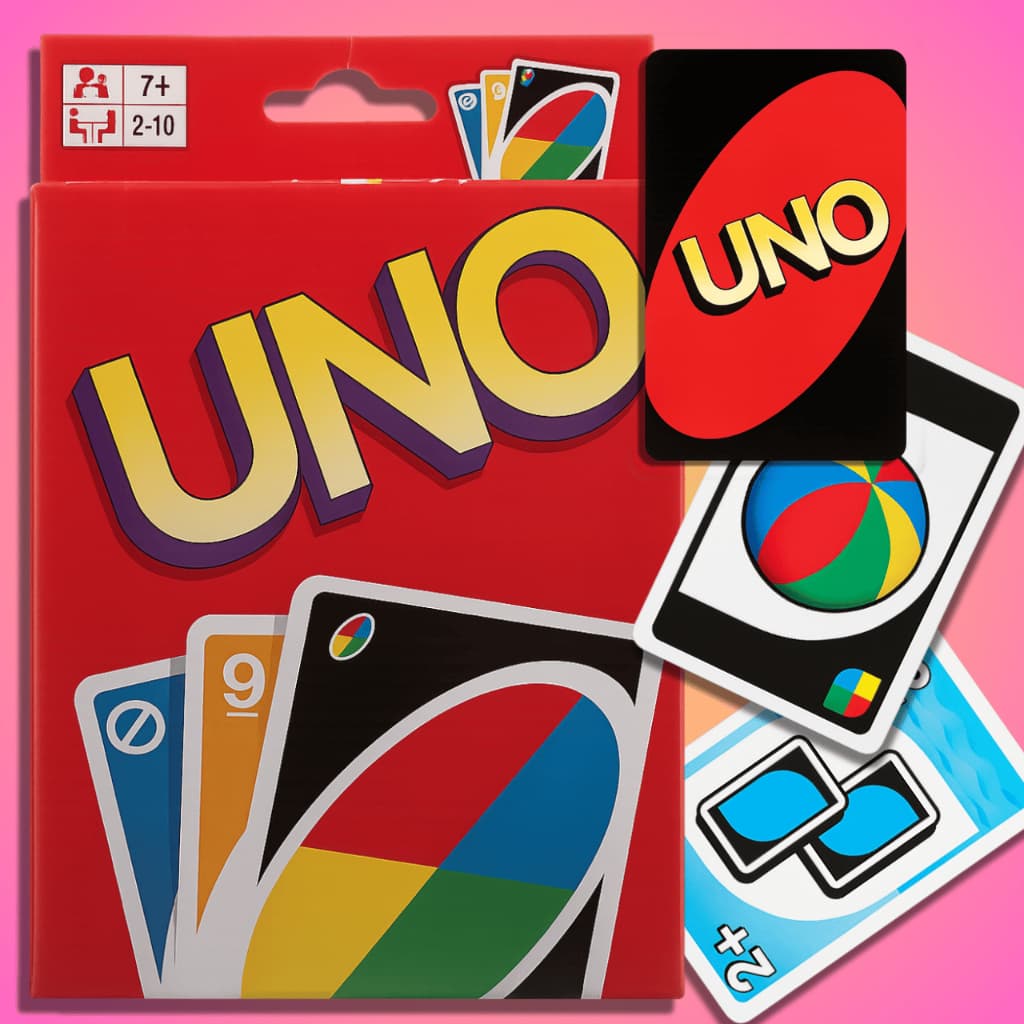 UNO Vermelho Clássico 108 Cartas jogo de cartas para 2 - 10 jogadores idade +7 diversão