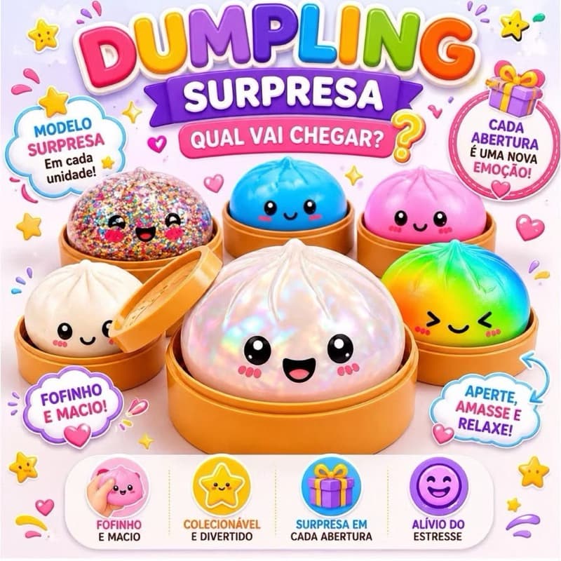 BRINQUEDO SQUISHY - COLORIDO - COM GLITTER - FIDGET ALVIO DO ESTRESSE