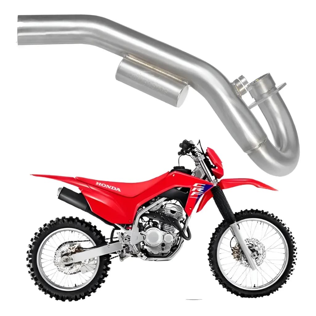 Curva de Saída Motor Escape Escapamento p Ponteira Powercore 4 Big Bore Pro Series Honda CRF 250 2019 a 2023 Inox