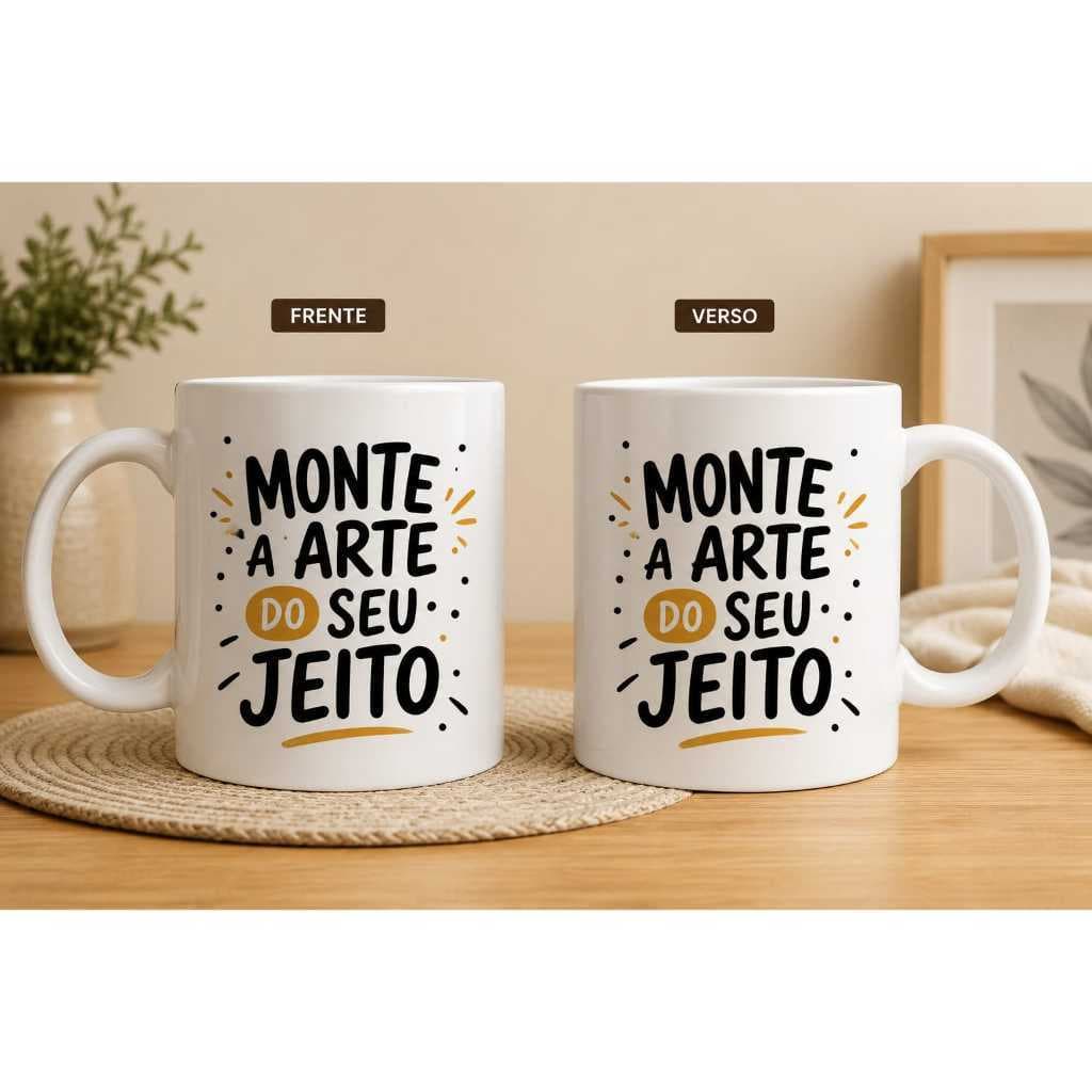 Caneca Personalizada – Arte Exclusiva | Monte a arte do seu jeito