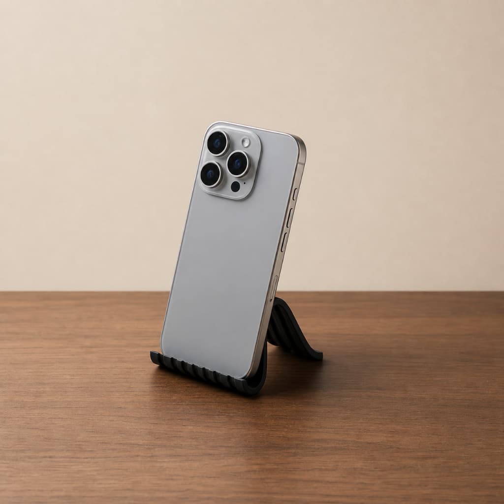 Suporte Celular Ondulado Minimalista Smartphone Em PLA