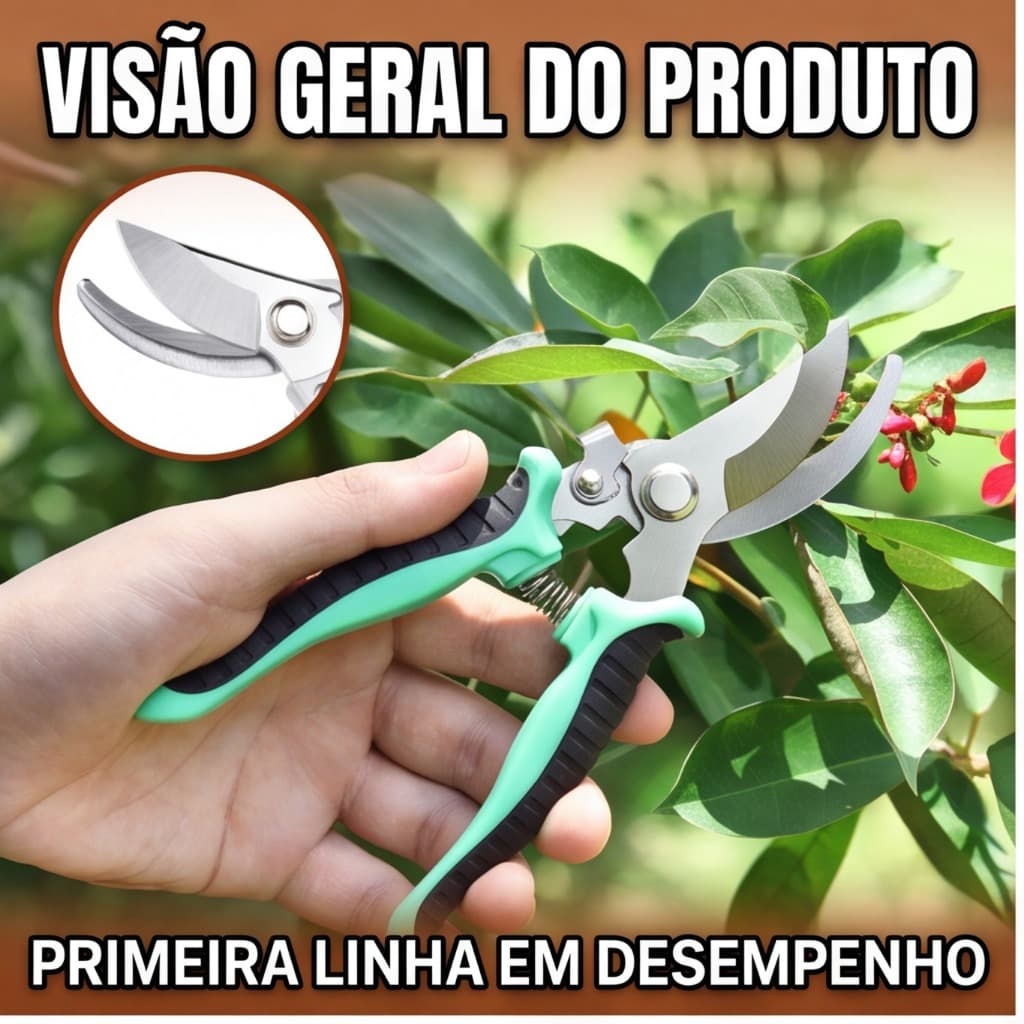 Tesoura de Poda Profissional Lhj-v9 Sk5 - Alças Antiderrapantes e Lâminas Afiadas