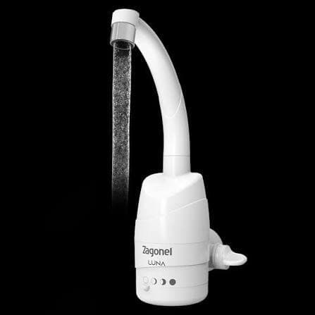 Torneira Elétrica Luna 220v Branca 4 Temperaturas Parede 360 5500w Zagonel