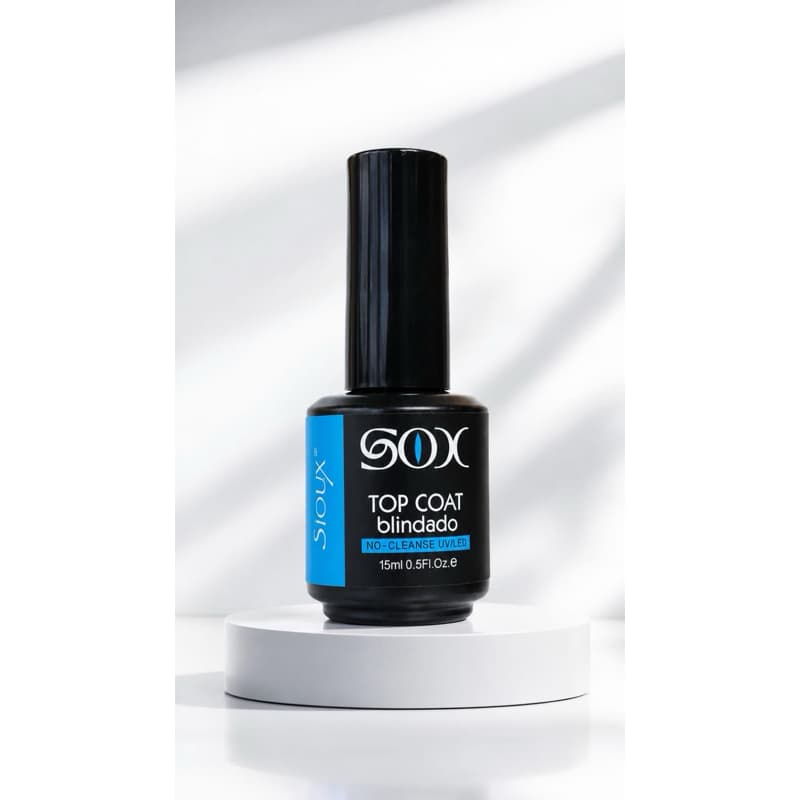 Top Coat Blindado Siôux 15ml NO - CLEANSE UV/LED para Unhas em Gel
