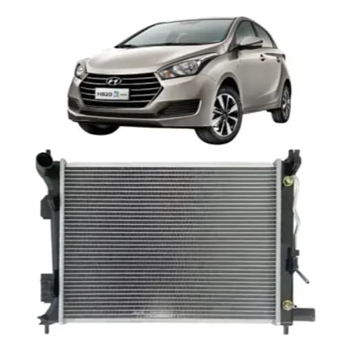 Radiador Hyundai HB20 1.0 1.6 2012 a 2019 Automático Com Ar Condicionado Novo Frontier