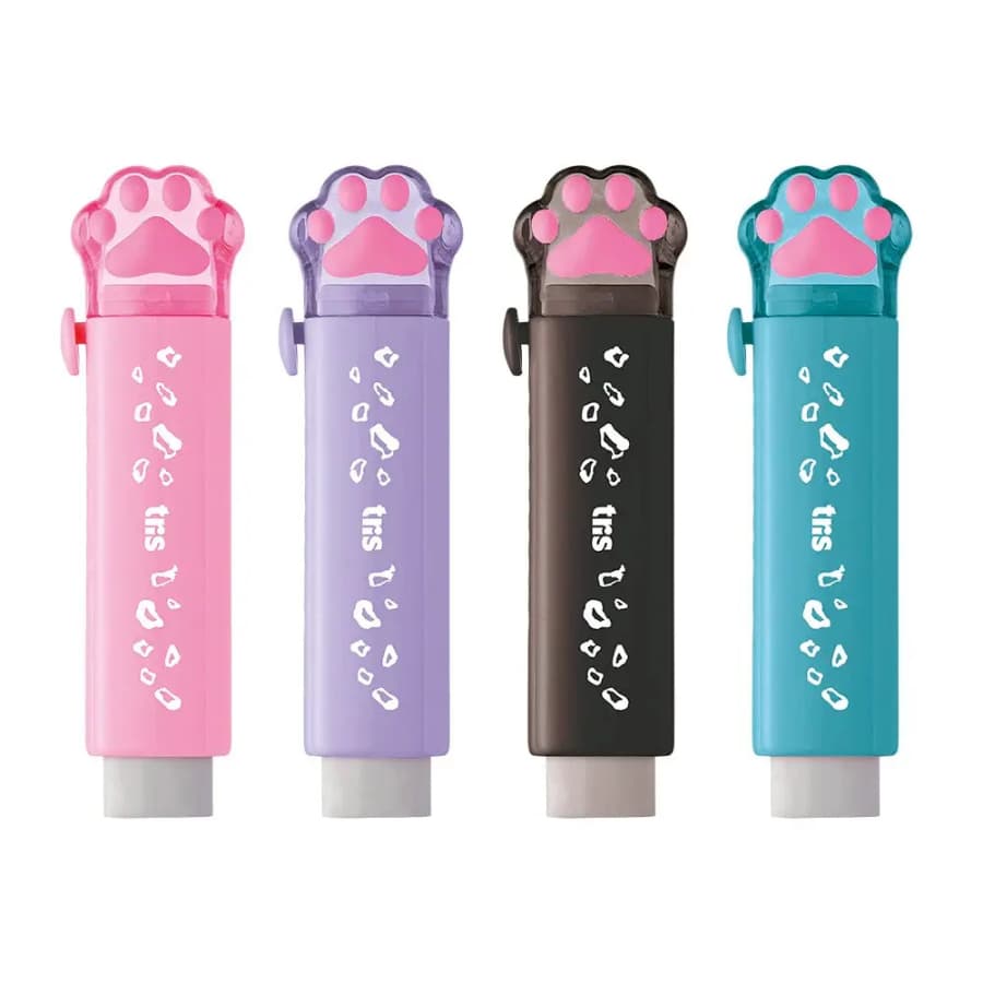 Caneta Borracha Fluffy Holic Pets Tris Patinha Gato