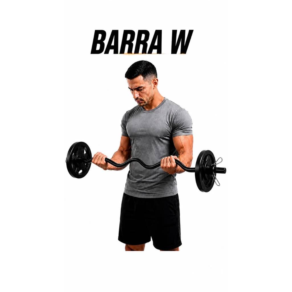 Barra W Oca 1,20m para Musculação com Pintura Eletrostática Preço De Fabrica