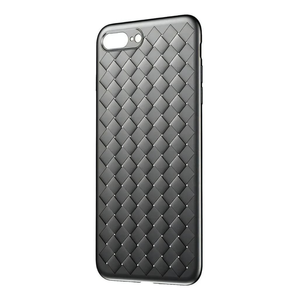 Capinha celular iPhone 7 Plus / 8 Plus Baseus Weaving Preta WIAPIPH8P-BV01