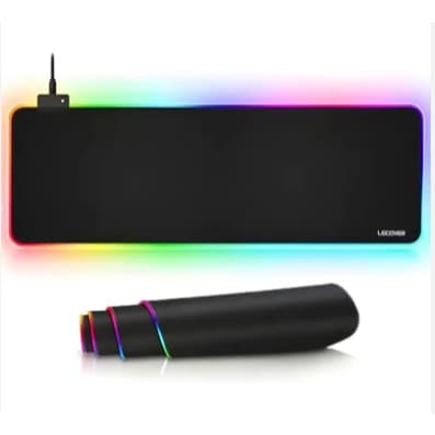 Mousepad Gamer RGB 13 Modos Microfibra Antiderrapante Lmp-10