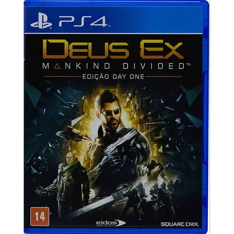 Jogo Deus Ex Mankind Divided Day One Edition PS4 Mídia Física Usado Original