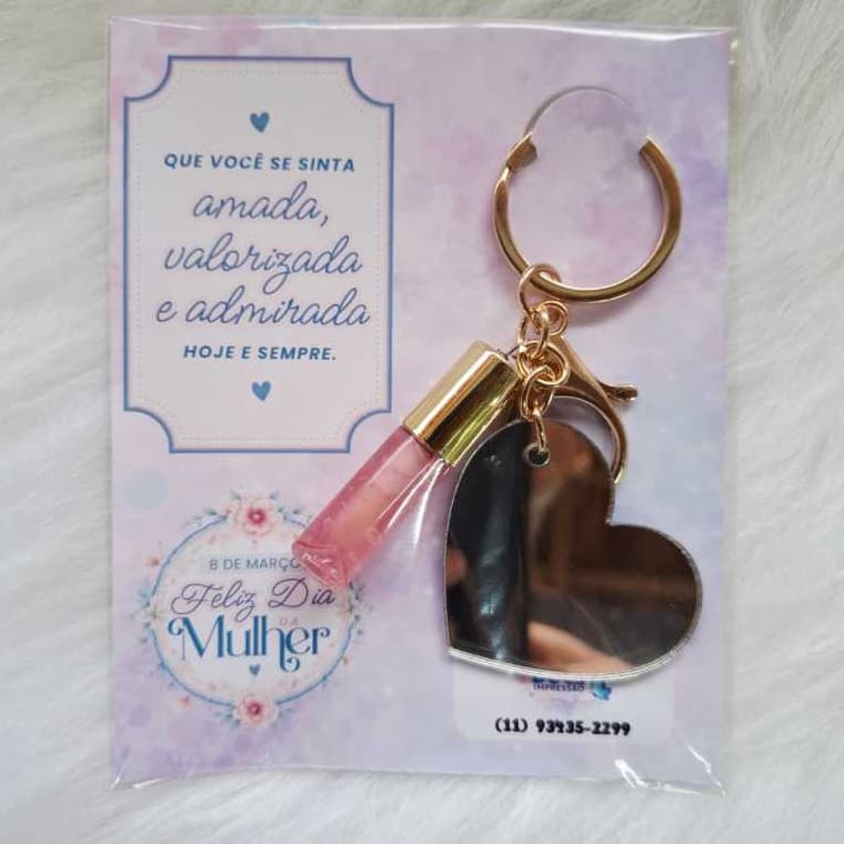 Chaveiro Mini Gloss Personalizado | Brinde | Mini Gloss Personalizado | Mimo Cliente