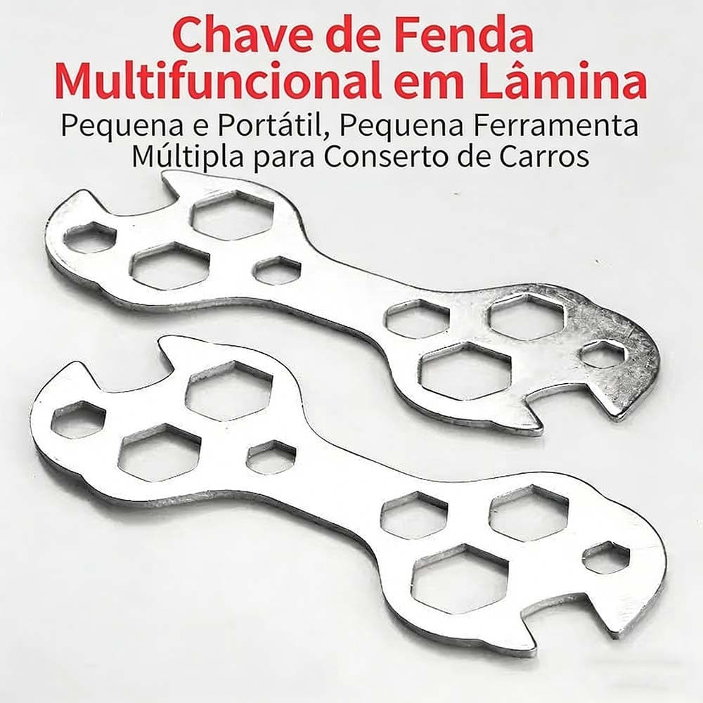 Chave Boca 10 em 1 para Bike Ferramenta Multifunção Aço Profissional para Bicicleta