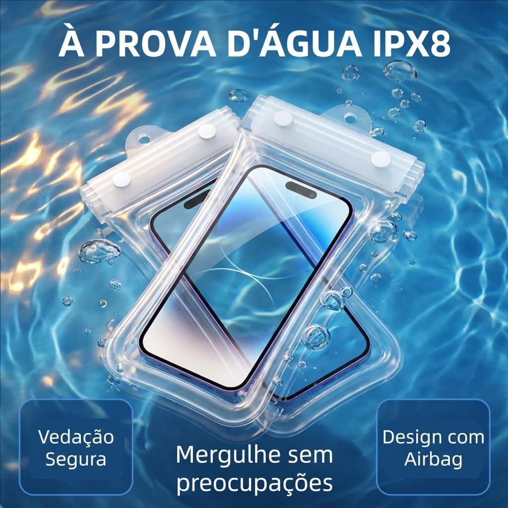 Capa Celular 4 Camadas Vedação À Prova D'água
