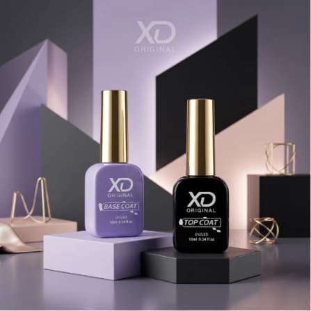 Preparadores de Unha X&D ORIGINAL - KIT Base Coat + Top Coat Linha Luxo